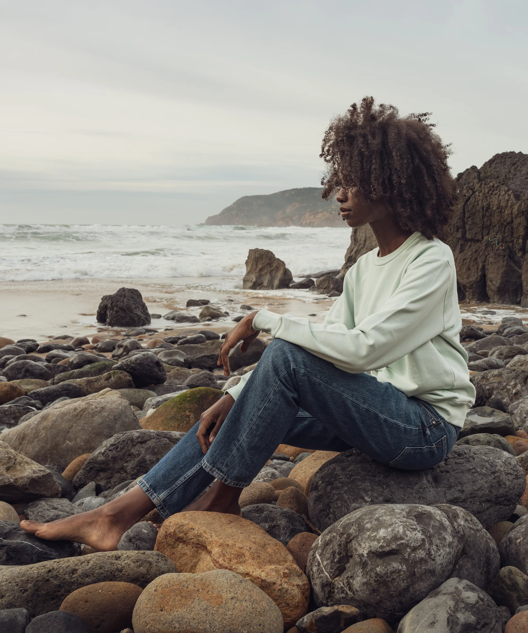 Sweatshirt 01 Aqua - Image 8